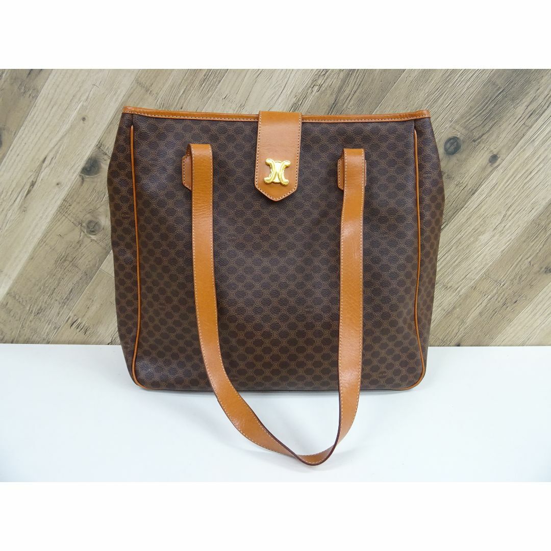 CELINE - M岡002 / CELINE マカダム柄 トートバッグ PVC レザー