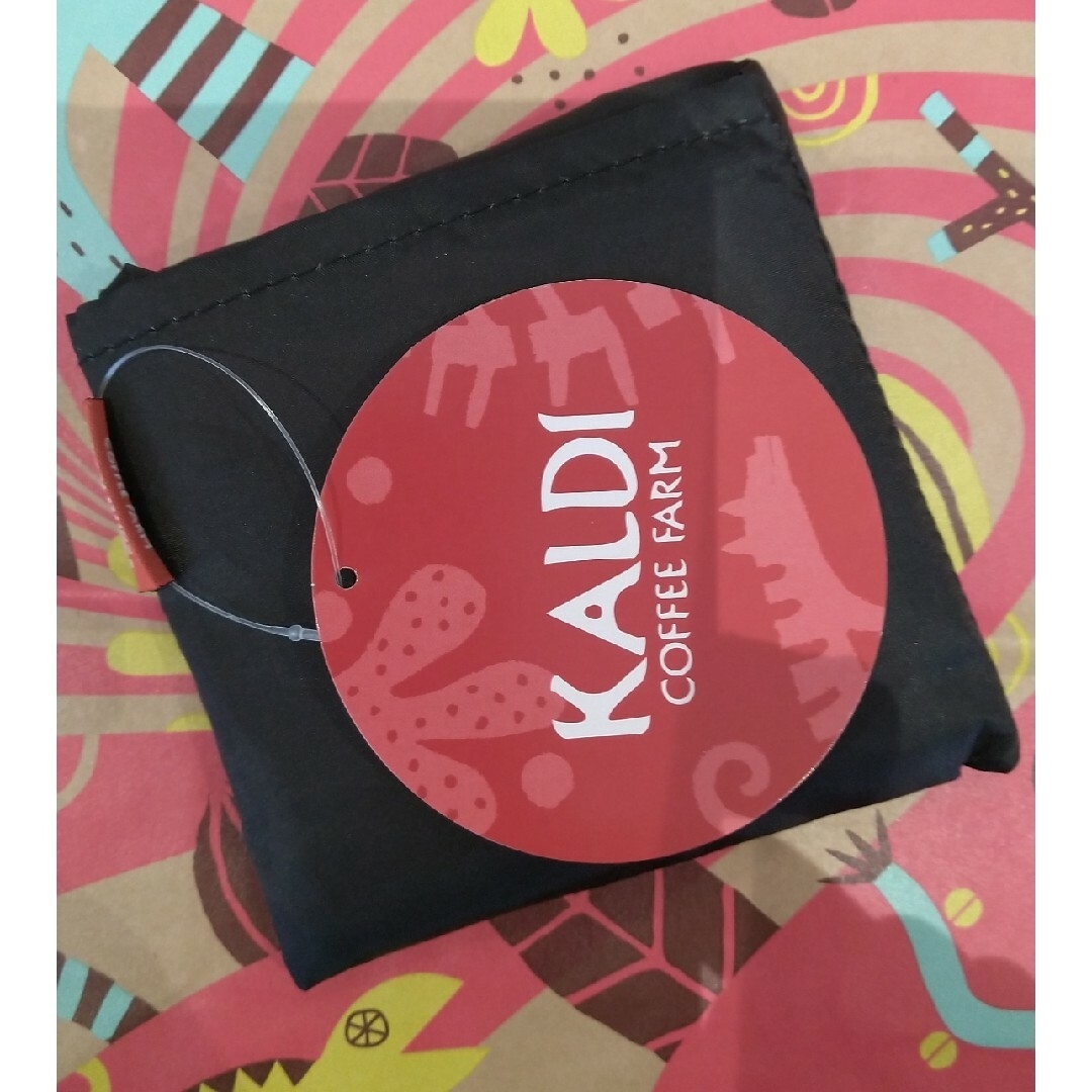 KALDI(カルディ)のカルディ エコバッグ いきものがたり ベージュ  キャットメモパットチョコレート レディースのバッグ(エコバッグ)の商品写真
