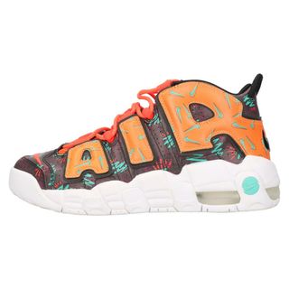 ナイキ(NIKE)のNIKE ナイキ AIR MORE UPTEMPO WHAT THE 90S GS エアモアアップテンポ ミッドカッドスニーカー オレンジ US6Y/24cm AT3408-800(スニーカー)