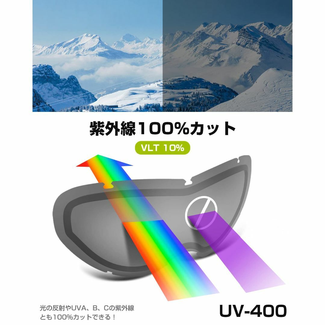 【色: ブラック枠・シルバー（VLT10%）】[OUTDOORMASTER] 子スポーツ/アウトドア