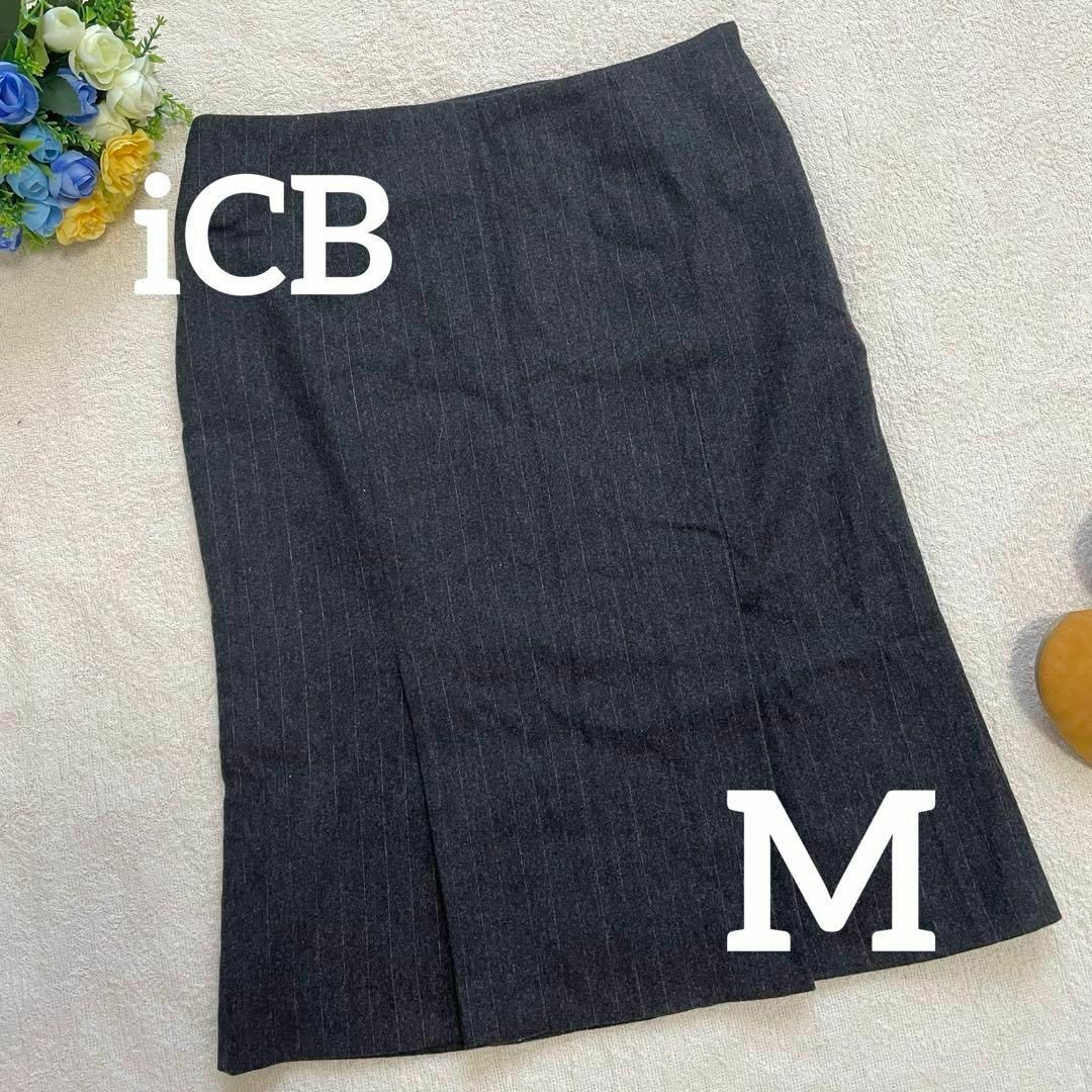 ICB - 【iCB】オンワード樫山 9号 M カシミヤ タイトスカート 日本製
