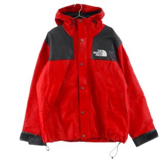 シュプリーム(Supreme)のSUPREME シュプリーム 18AW×THE NORTH FACE Leather Mountain Parka レザーマウンテンパーカー ジップアップレザーパーカージャケット レッド NP61807I(マウンテンパーカー)