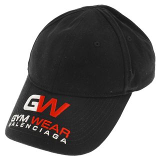 バレンシアガ(Balenciaga)のBALENCIAGA バレンシアガ 20AW GYM WEAR CAP ジムウエアロゴベースボールキャップ 623903 ブラック(キャップ)