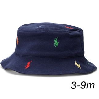 ラルフローレン(Ralph Lauren)の3-9m  ラルフローレン  ベビー　ハット　マルチポニー(帽子)