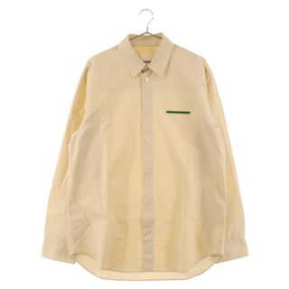 ジルサンダー(Jil Sander)のJIL SANDER ジルサンダー 21SS NEVER FADE AWAY ロゴプレートポプリン長袖シャツ JSMS740926 アイボリー(シャツ)