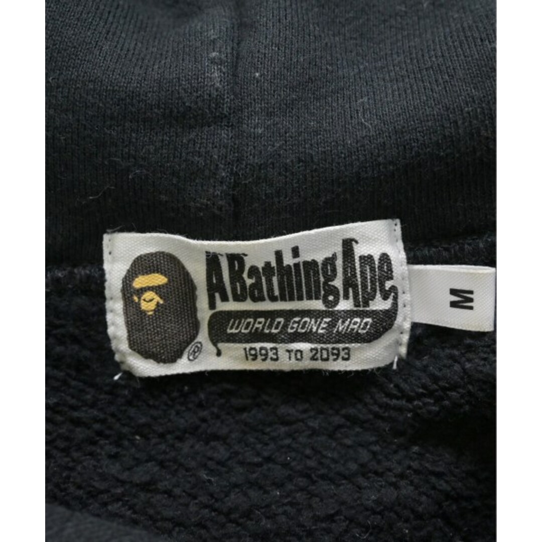 A BATHING APE(アベイシングエイプ)のA BATHING APE アベイシングエイプ パーカー M 黒 【古着】【中古】 メンズのトップス(パーカー)の商品写真