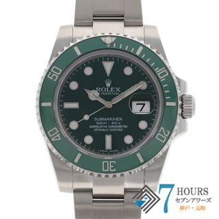 ロレックス(ROLEX)の【118482】ROLEX ロレックス  116610LV サブマリーナ デイト グリーンダイヤル ランダム番 SS 自動巻き 当店オリジナルボックス 国際サービス保証書 腕時計 時計 WATCH メンズ 男性 男 紳士【中古】(腕時計(アナログ))