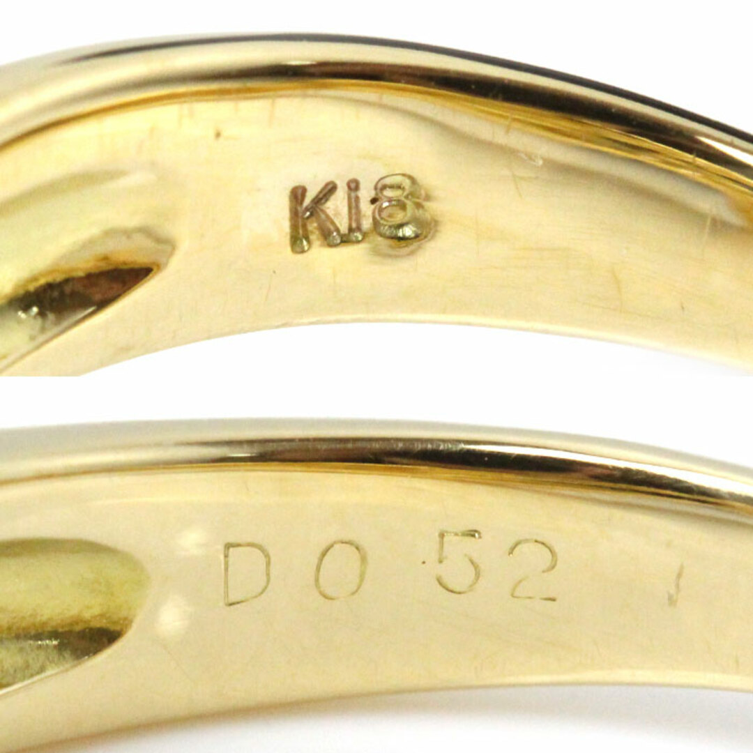 K18YG イエローゴールド リング・指輪 ダイヤモンド0.52ct 9号 3.8g レディース【中古】 レディースのアクセサリー(リング(指輪))の商品写真