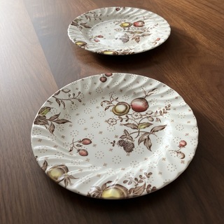 【極美品】バーレイ ビクトリアンチンツ　プレート　皿　ピンク　21cm食器