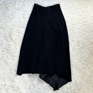 着丈52短美品　COMME  des GARCONS   黒　変形スカート　面白い