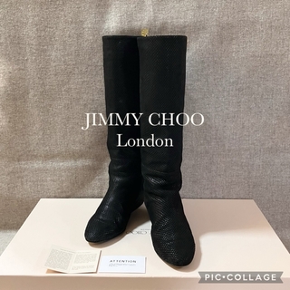 JIMMY CHOO ジミーチュウバイカーブーツ　39 美品‼️エンジニアブーツ