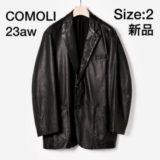 コモリ(COMOLI)の新品タグ付 23aw COMOLI シープスキン2Bジャケット 2(レザージャケット)