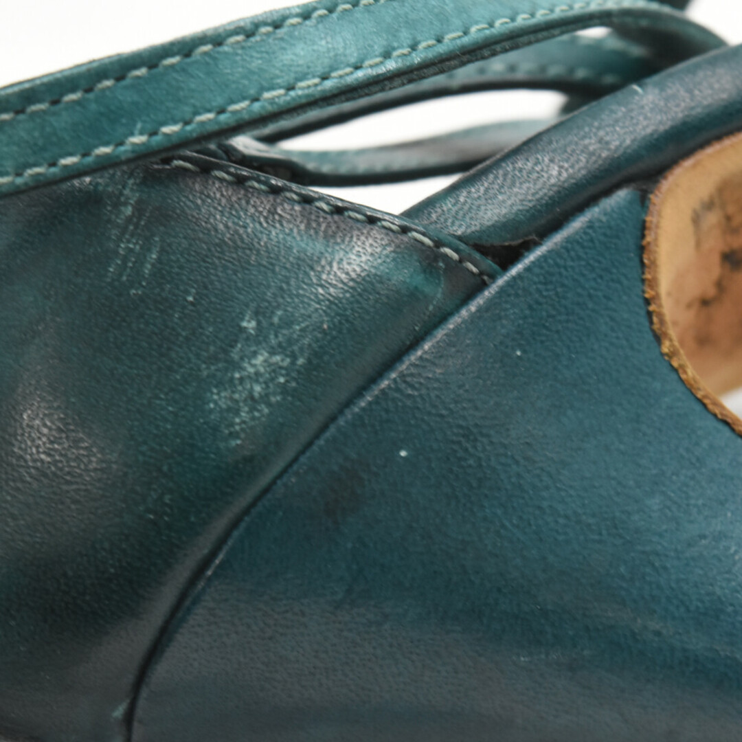 DIESEL(ディーゼル)のDIESEL ディーゼル レースアップ バックジップ ハイヒール グリーン レディースの靴/シューズ(サンダル)の商品写真