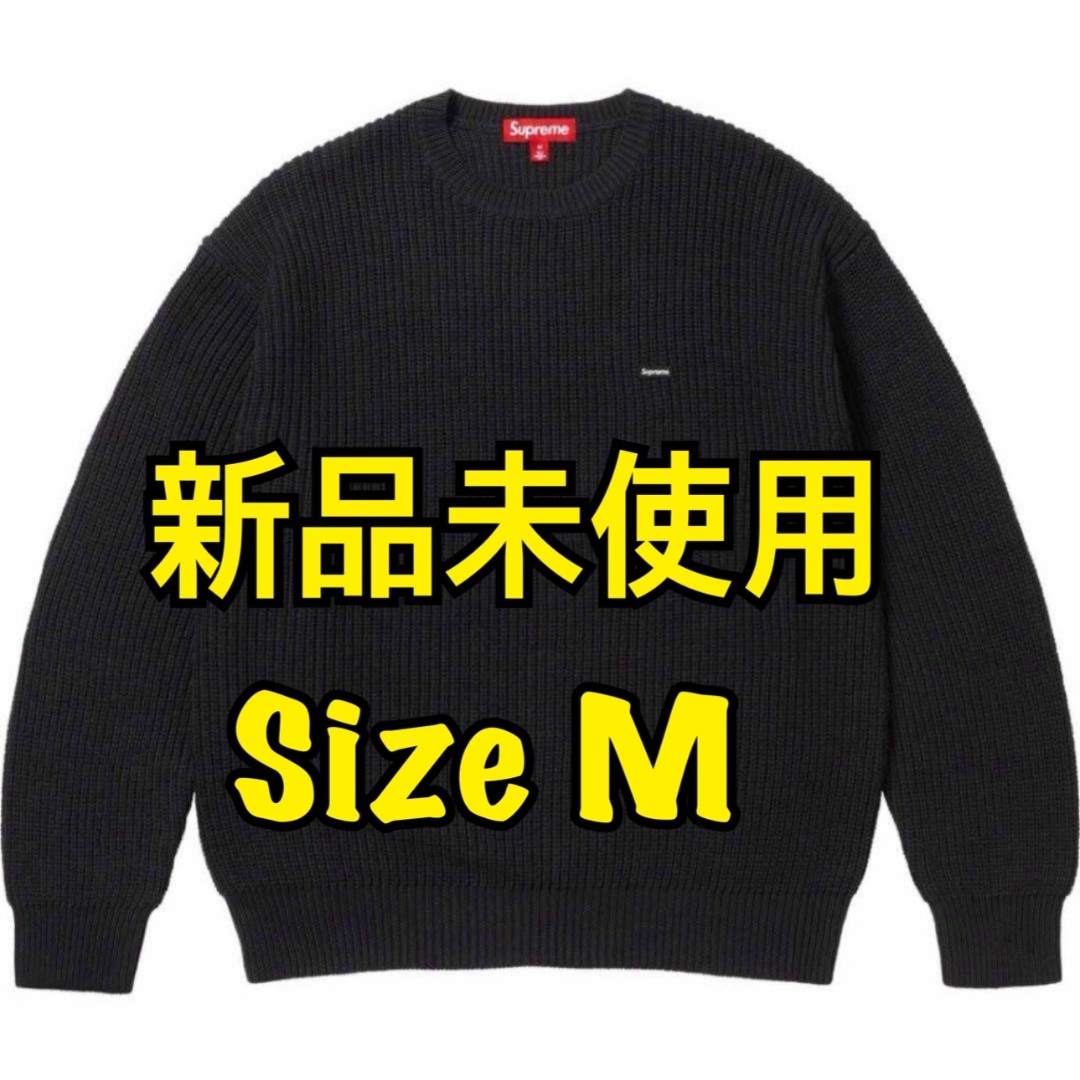 トップスSupreme Small Box Ribbed Sweater Black M
