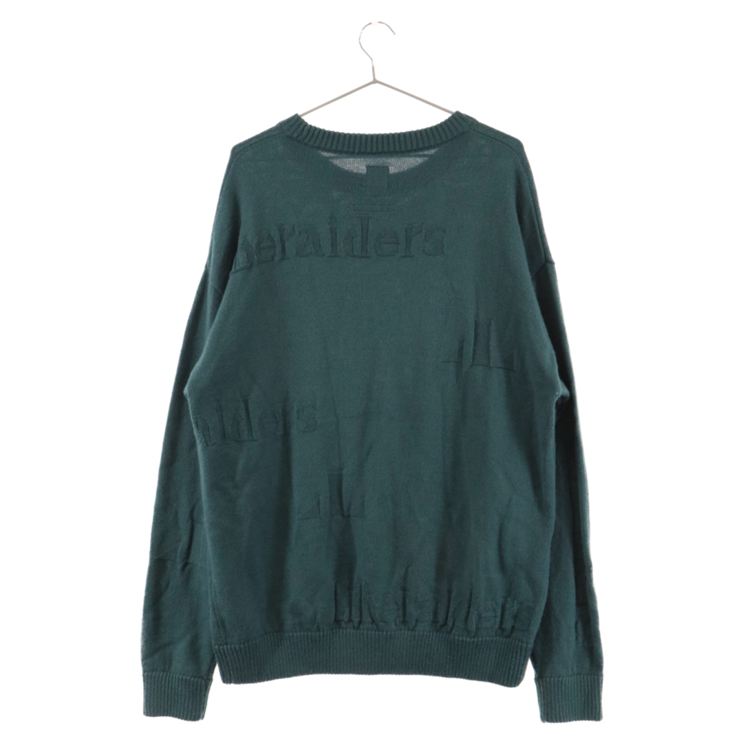 Liberaiders リベレイダーズ JACQUARD LOGO CREWNECK SWEATER ジャガード織り ロゴ クルーネック セーター ニット グリーン 724022103 メンズのトップス(ニット/セーター)の商品写真