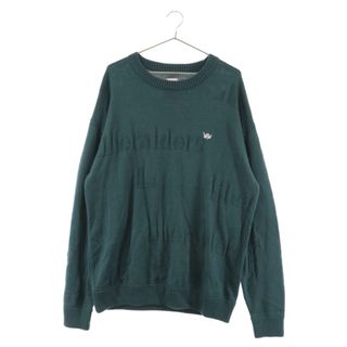 Liberaiders リベレイダーズ JACQUARD LOGO CREWNECK SWEATER ジャガード織り ロゴ クルーネック セーター ニット グリーン 724022103(ニット/セーター)