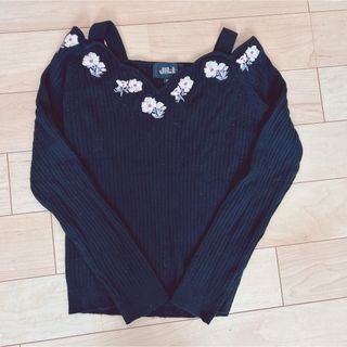 ジルスチュアート(JILLSTUART)の【美品】♡ジルスチュアート♡フラワー刺繍ニットプルオーバー♡(ニット/セーター)