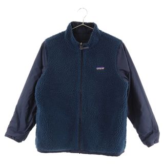 パタゴニア(patagonia)のPATAGONIA パタゴニア リバーシブルジップ フリース キッズ・フォーインワン・エブリデー・ジャケット ネイビー STY68035FA19(フライトジャケット)