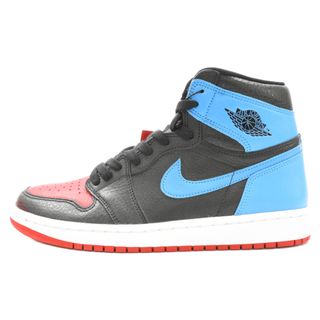 ナイキ(NIKE)のNIKE ナイキ WMNS AIR JORDAN 1 RETRO HIGH UNC to Chicago ウィメンズ エアジョーダン1 ハイカットスニーカー レッド/ブルー CD0461-046 US10(スニーカー)