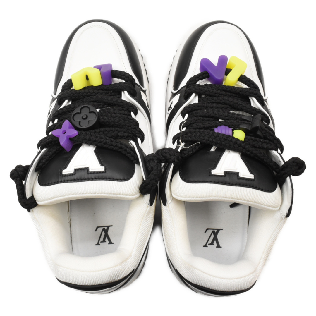 LOUIS VUITTON(ルイヴィトン)のLOUIS VUITTON ルイヴィトン LV Trainer Maxie Sneaker LV トレイナー マキシ ライン スニーカー MS0263/1ABZQ9 ブラック/ホワイト メンズの靴/シューズ(スニーカー)の商品写真