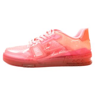 ルイヴィトン(LOUIS VUITTON)のLOUIS VUITTON ルイヴィトン LV TRAINER SNEAKER LVトレーナークリアローカットスニーカー ピンク 1A8KJO(スニーカー)