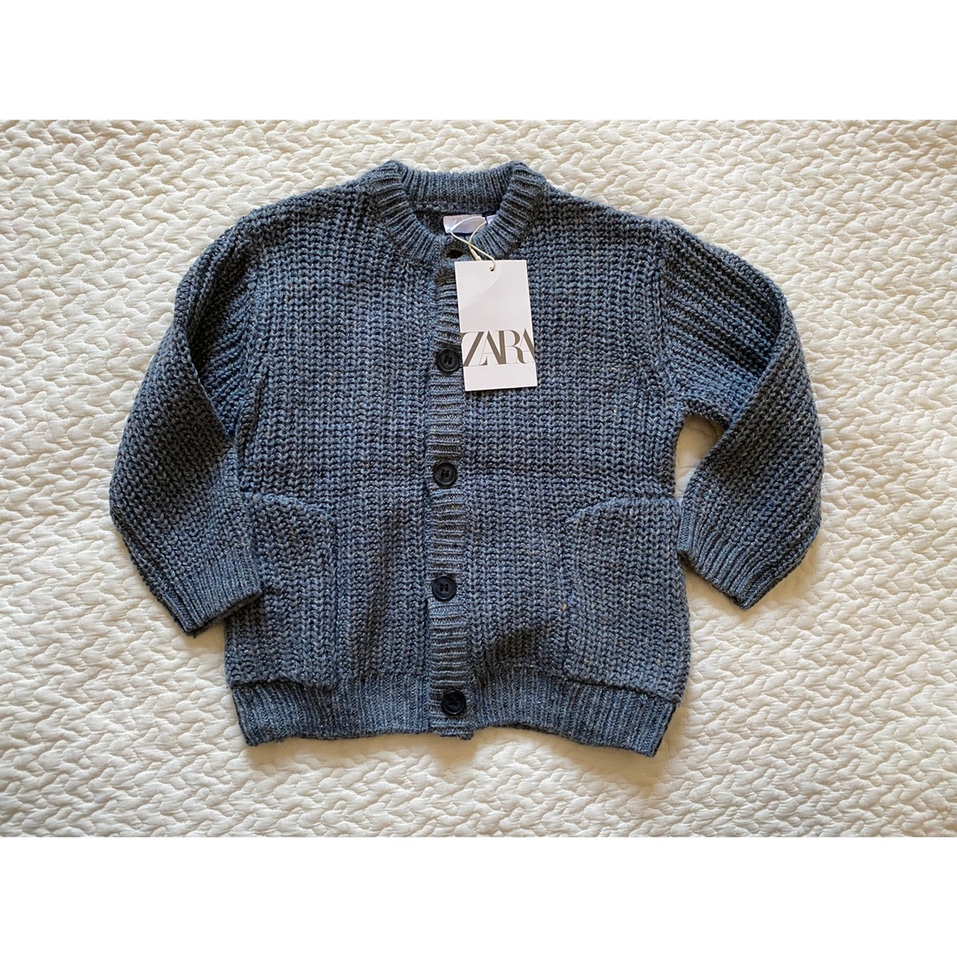 ZARA KIDS(ザラキッズ)のZARA ザラベイビー　ニット　カーディガン キッズ/ベビー/マタニティのキッズ服男の子用(90cm~)(カーディガン)の商品写真