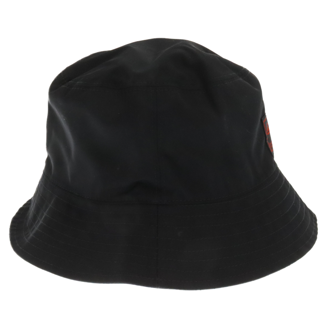 RAF SIMONS(ラフシモンズ)のRAF SIMONS ラフシモンズ SOLID COLOR BUCKET HAT WITH LOGO PATCH ロゴパッチ付き バケットハット ブラック 221-945 メンズの帽子(ハット)の商品写真
