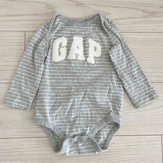 ギャップ(GAP)のGAP ボーダー　ロンパース  肌着　70サイズ(ロンパース)