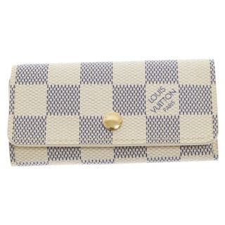 ルイヴィトン(LOUIS VUITTON)のLOUIS VUITTON ルイヴィトン ダミエアズール ミュルティクレ 4連キーケース ホワイト N60020 CT4089(キーホルダー)