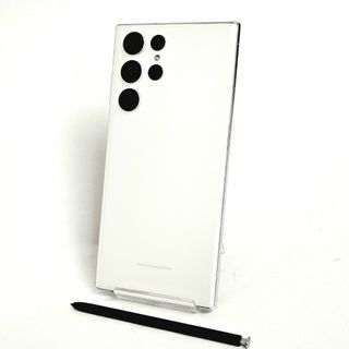 サムスン(SAMSUNG)のGalaxy S22 Ultra 256GB ホワイト SIMフリー 【中古】 (スマートフォン本体)