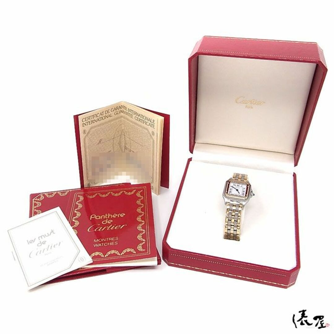Cartier(カルティエ)の【国際保証書】カルティエ K18×SS パンテール SM 3ROW 美品 ヴィンテージ レディース Cartier 時計 腕時計 中古【送料無料】 レディースのファッション小物(腕時計)の商品写真
