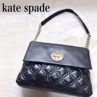 ケイトスペードニューヨーク(kate spade new york)の美品 kate spade キルティング ターンロック ワンショルダー バッグ(ショルダーバッグ)