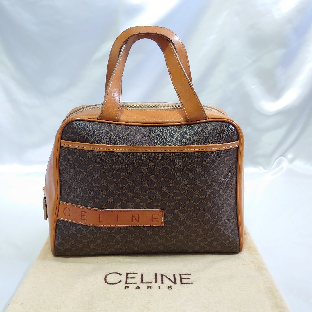 美品 CELINE マカダム柄 ハンドバッグバッグ