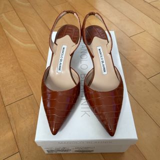 MANOLO BLAHNIK - 極美品 マノロ メイセール パンプス ハイヒール