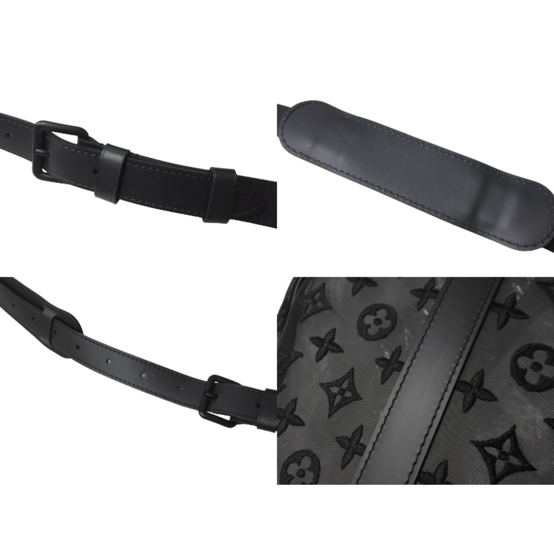 LOUIS VUITTON(ルイヴィトン)のLOUIS VUITTON ルイヴィトン モノグラム シースルー キーポル バンドリエール50 ボストンバッグ ブラック M53971 美品 中古 58999 レディースのバッグ(ボストンバッグ)の商品写真