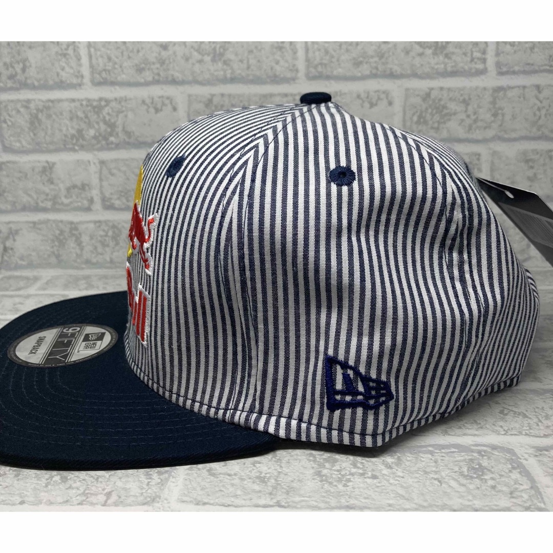 NEW ERA(ニューエラー)の【新品】RedBull ニューエラキャップ　ストライプ　翌日発送 メンズの帽子(キャップ)の商品写真