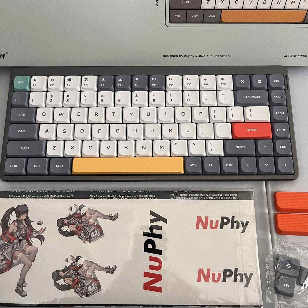 NuPhy AIR75 ワイヤレスメカニカルキーボード 青軸 US配列