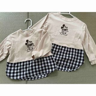 プティマイン(petit main)のプティマイン　ミッキー　兄弟コーデ　姉妹コーデ(Tシャツ/カットソー)