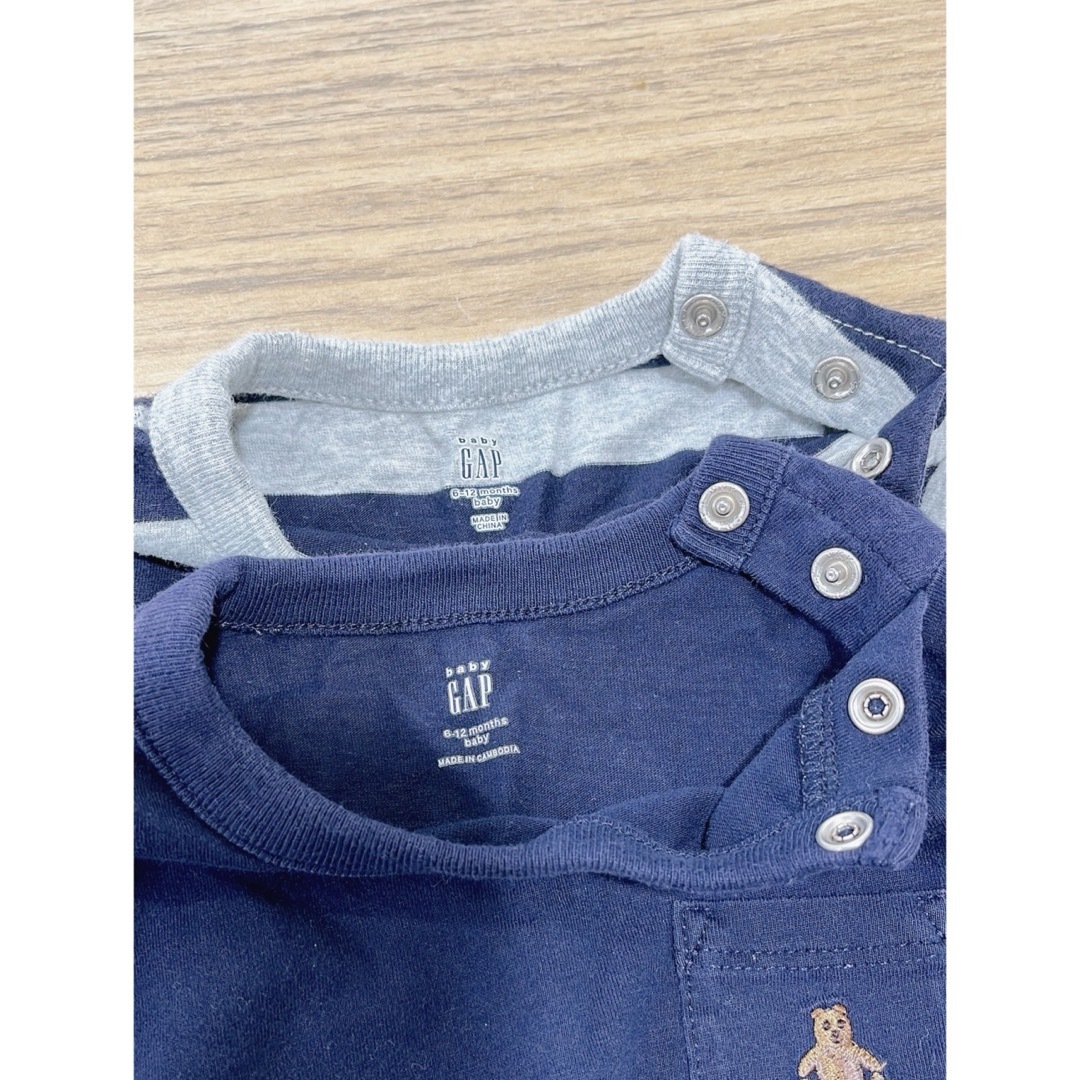 babyGAP(ベビーギャップ)のGAP カバーオール&ロンパース2枚セット キッズ/ベビー/マタニティのベビー服(~85cm)(ロンパース)の商品写真