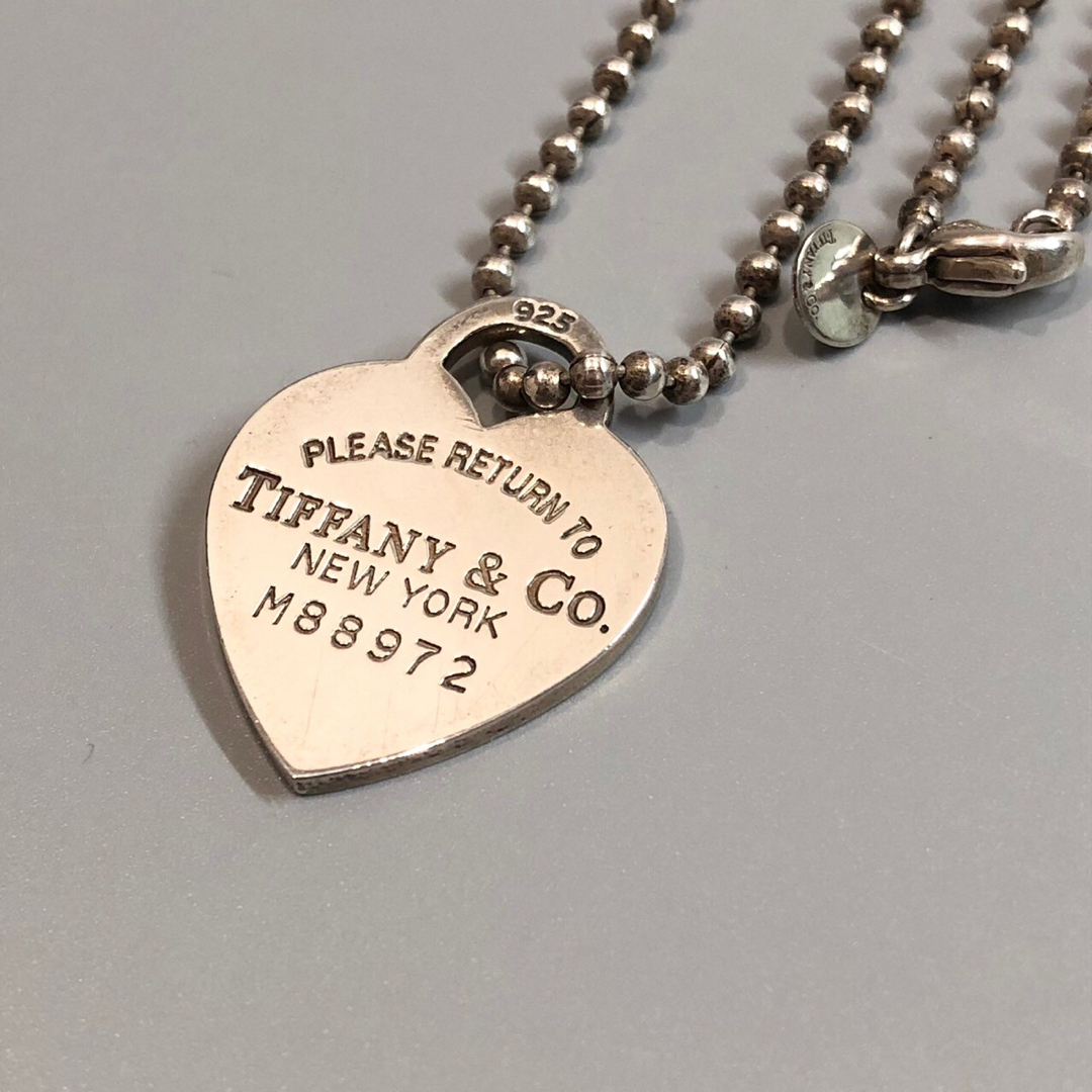 May極美品 Tiffany&Co ティファニー リターントゥ ネックレス 925