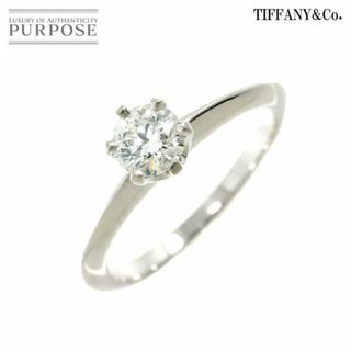 ティファニー(Tiffany & Co.)のティファニー ソリティア ダイヤ 0.39ct H/VS1 7号 リング Pt プラチナ 指輪【鑑定書付き】VLP 90210524(リング(指輪))