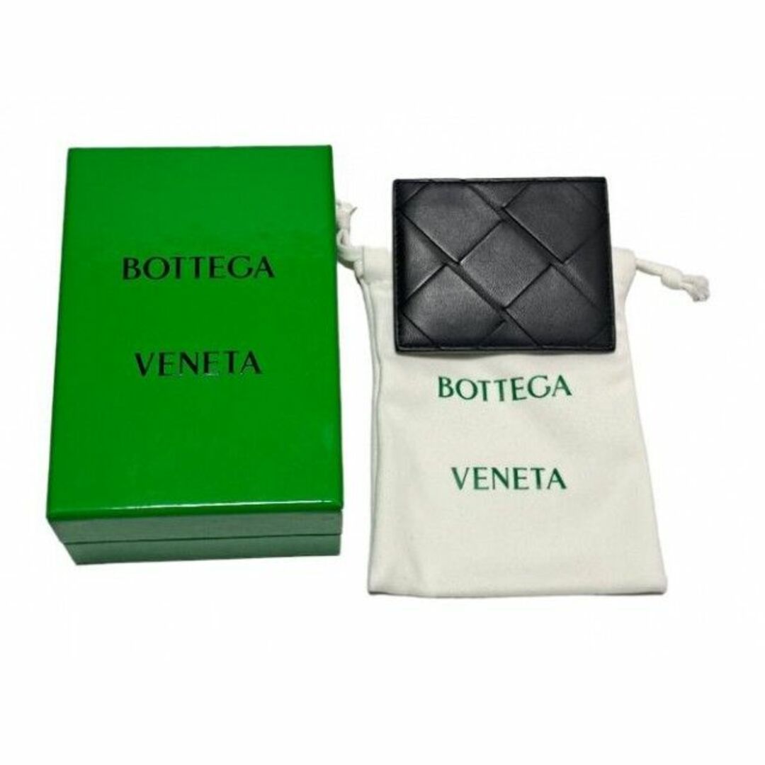 Bottega Veneta(ボッテガヴェネタ)のボッテガヴェネタ カードケース マキシ イントレチャート ブラック 黒 レザー レディースのファッション小物(名刺入れ/定期入れ)の商品写真