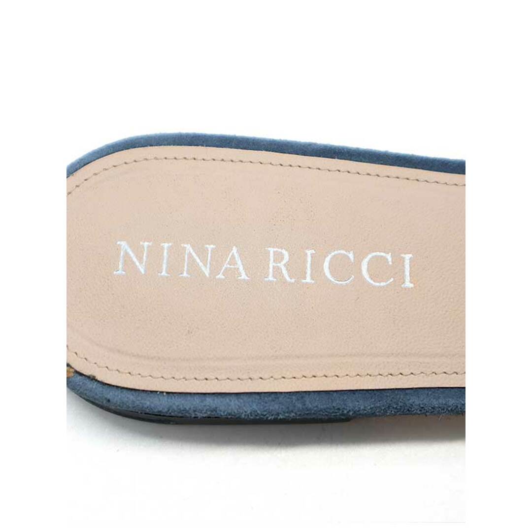 NINA RICCI(ニナリッチ)のNINA RICCI ニナリッチ スエードレザーサンダル ブルー 38 レディースの靴/シューズ(サンダル)の商品写真