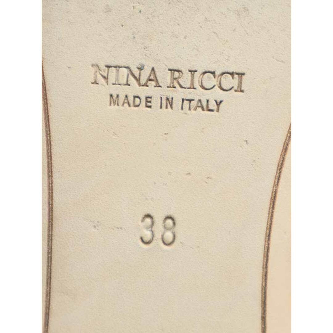 NINA RICCI(ニナリッチ)のNINA RICCI ニナリッチ スエードレザーサンダル ブルー 38 レディースの靴/シューズ(サンダル)の商品写真