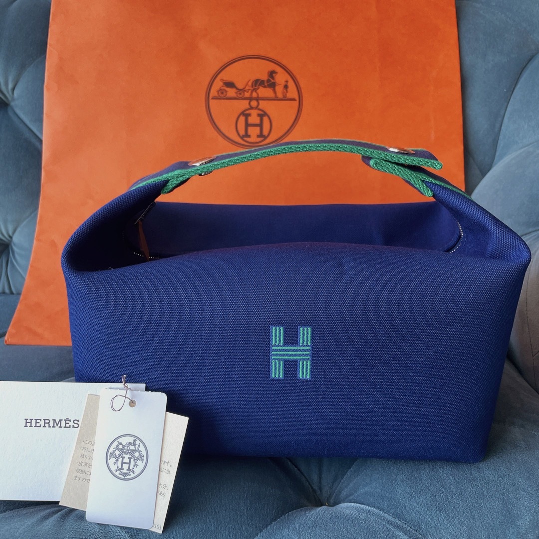 マリンサイズ新品未使用 HERMES エルメス ブリッドアブラック GM マリン 定価以下