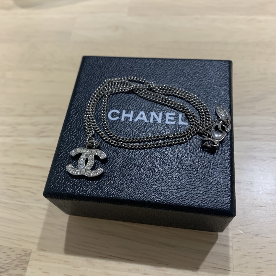 CHANEL シャネル 定番 ココマーク ラインストーン ネックレスアクセサリー