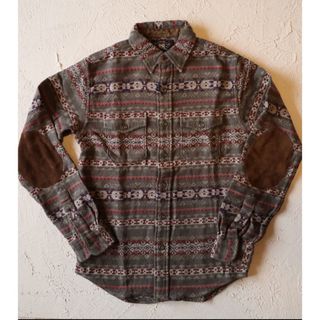 ダブルアールエル(RRL)の新品*RRL*スエードトリム ブラッシュド ジャカード オーバーシャツ*XS(シャツ)