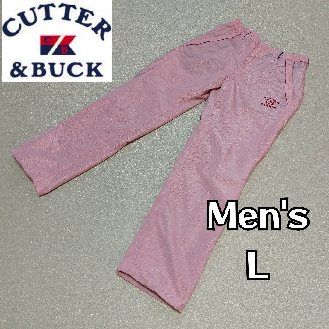 CUTTER & BUCK(カッターアンドバック)の【CUTTER & BUCK】美品 中綿パデットパンツ メンズＬ ゴルフ ピンク スポーツ/アウトドアのゴルフ(ウエア)の商品写真