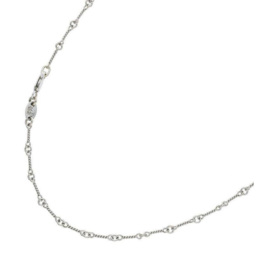 クロムハーツ  18KWG NECKCHAIN T/ツイストチェーン18inch ホワイトゴールドネックレス メンズ 18inchネックレス