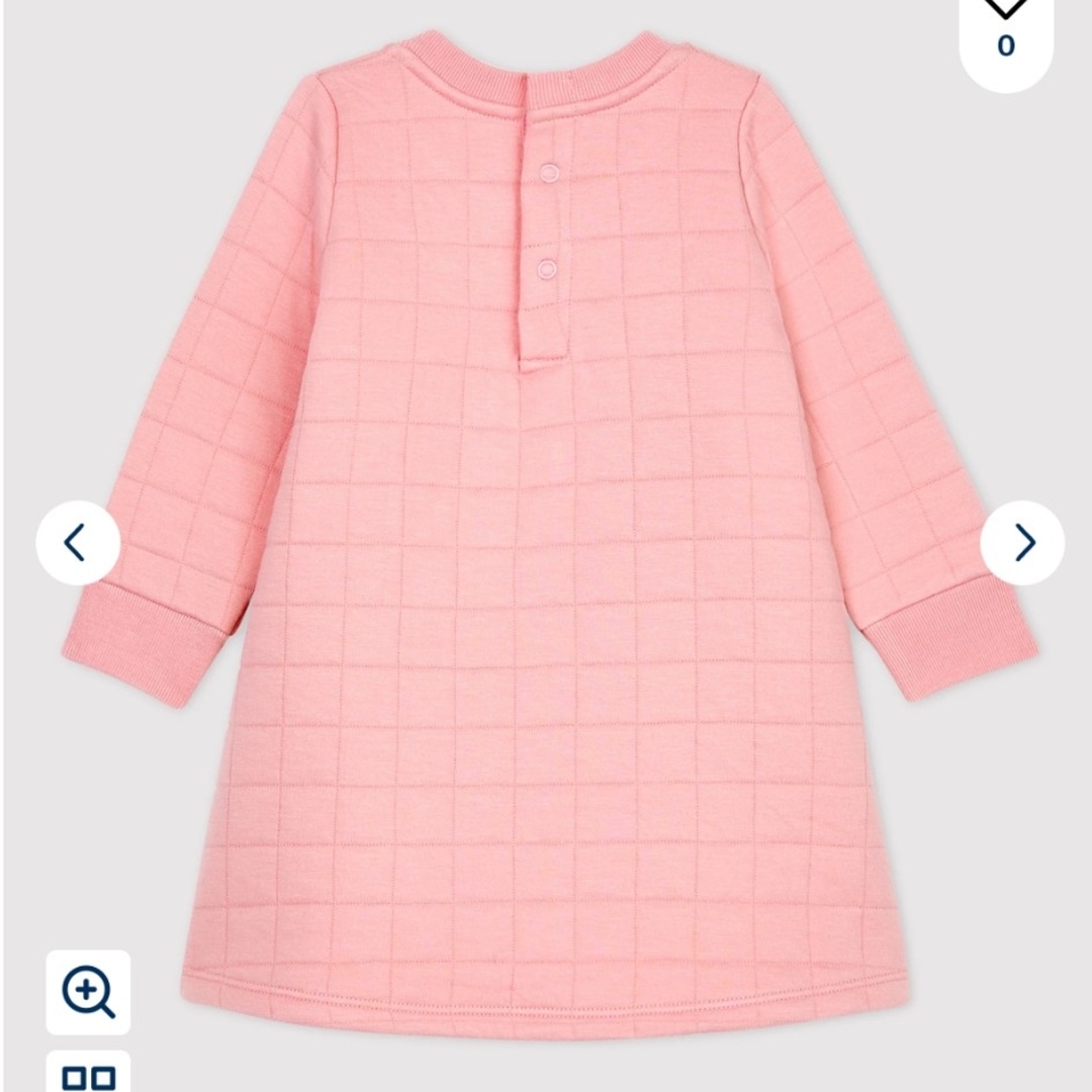 PETIT BATEAU(プチバトー)のプチバトー キルティング ワンピース キッズ/ベビー/マタニティのベビー服(~85cm)(ワンピース)の商品写真